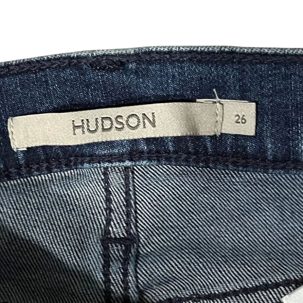 Hudson Skinny Jeans Size 26 Blue High Rise Denim - Picture 6 of 8